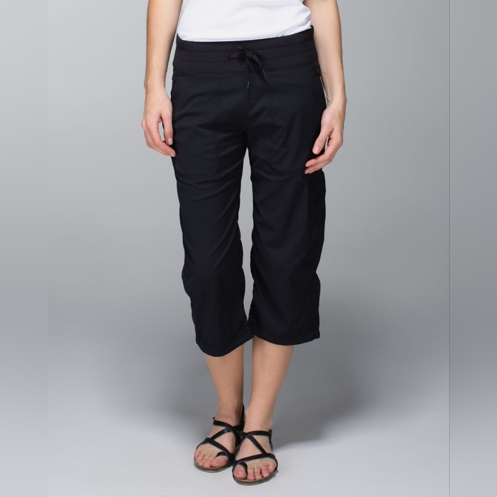 Lululemon Dance Studio Cropped Pinstriped Pant